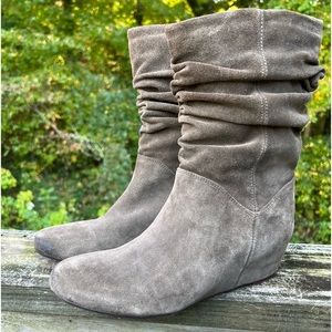 Grey Franco Sarto Slouchy Bootie